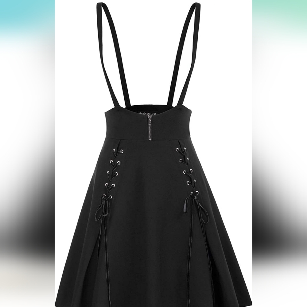 NWT Scarlet Darkness suspender skirt pinafore
